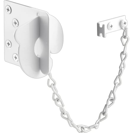 Prime-Line Texas Security Bolt, Stamped Steel Construction, White Painted Finish Single Pack U 9493